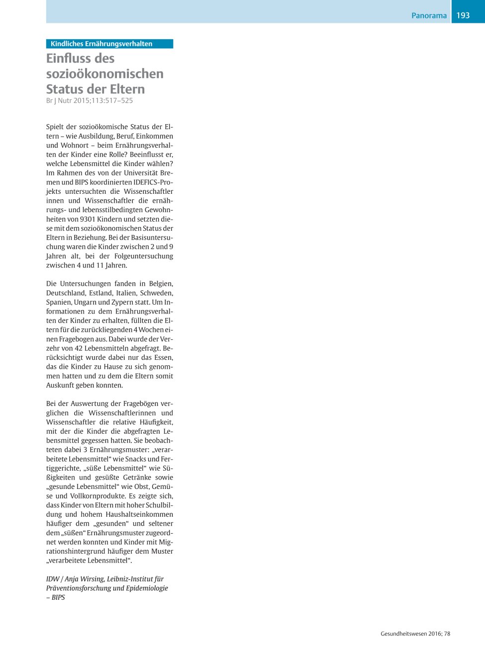 Vorschauseite 1: Einfluss des sozioökonomischen Status der Eltern