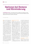 Vorschauseite 1: Optionen bei Demenz und Hörmindeung