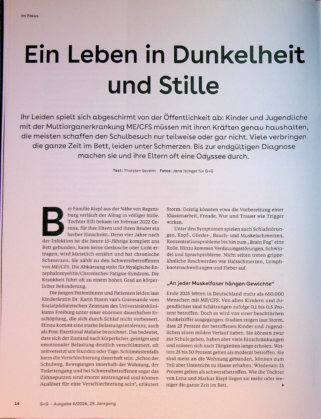 Vorschauseite 1: Ein Leben in Dunkelheit und Stille