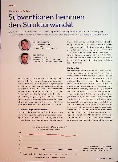 Vorschauseite 1: Subventionen hemmen den Strukturwandel.