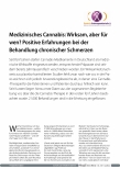 Vorschauseite 1: Medizinisches Cannabis: Wirksam, aber für wen? Positive Erfahrungen bei der Behandlung chronischer Schmerzen.