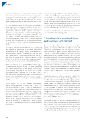 Vorschauseite 4: Politisches Vorgehen gegen Einsamkeit