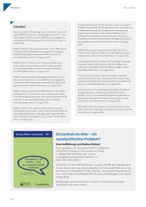 Vorschauseite 6: Politisches Vorgehen gegen Einsamkeit