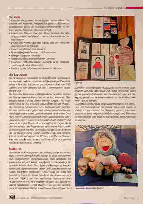 Vorschauseite 2: „Sensibilisierung beginnt bei den Kleinsten“ Minis4care, Kiddies4care, Minis4menz und Kiddies4menz - die Kindergesundheitskiste Petra Stöckl stellt sich vor!