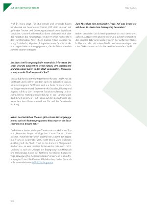 Vorschauseite 2: 83. Deutscher Fürsorgetag – ein Interview mit Dr. Verena Staats