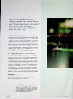 Vorschauseite 3: Philosophieren in Gruppen Vom gemeinsamen Versuch, Grenzerfahrungen zu verstehen