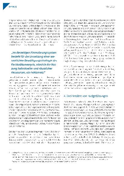 Vorschauseite 4: Dysfunktionales Finanzierungssystem: Budgetlösungen als Antwort auf aktuelle Problemlagen im System der Entgeltfinanzierung von Sozialleistungen