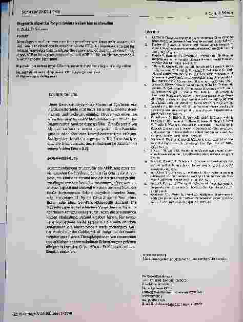 Vorschauseite 3: Diagnostischer Algorithmus für eine persistierende Kreatinkinase-Erhöhung