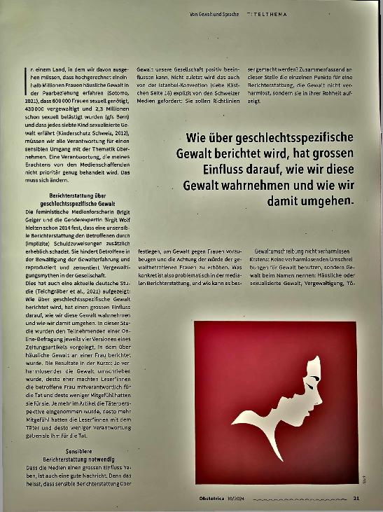 Vorschauseite 2: Von Gewalt und Sprache