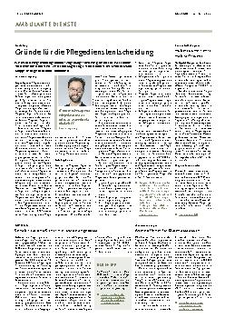 Vorschauseite 1: Gründe für die Pflegedienstentscheidung