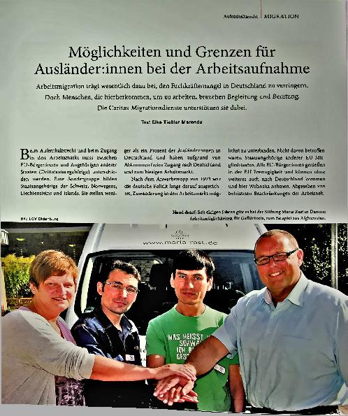 Vorschauseite 1: Möglichkeiten und Grenzen für Ausländerinnen bei der Arbeitsaufnahme