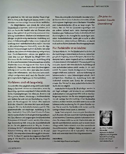 Vorschauseite 3: Möglichkeiten und Grenzen für Ausländerinnen bei der Arbeitsaufnahme