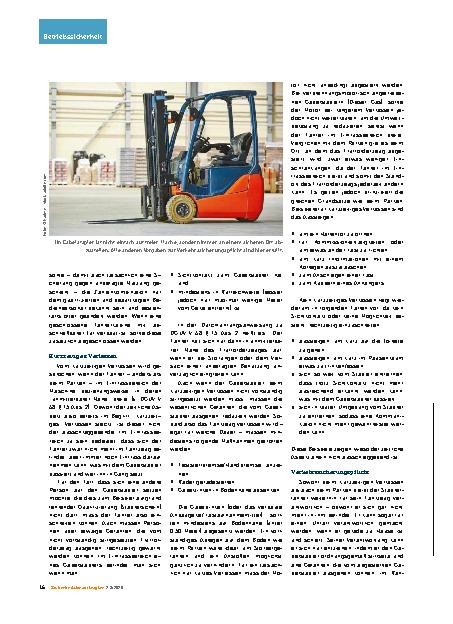 Vorschauseite 3: Das A und O für sicheres Staplerfahren- Teil 5 Abstellen von Gabelstaplern