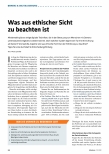 Vorschauseite 1: Was aus ethischer Sicht zu beachten ist.