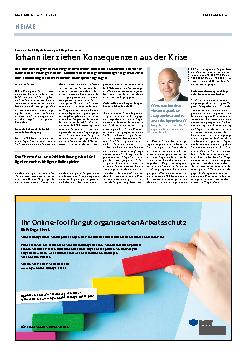 Vorschauseite 1: Corona schiebt Digitalisierung in Pflegeheimen an - Johanniter ziehen Konsequenzen aus der Krise