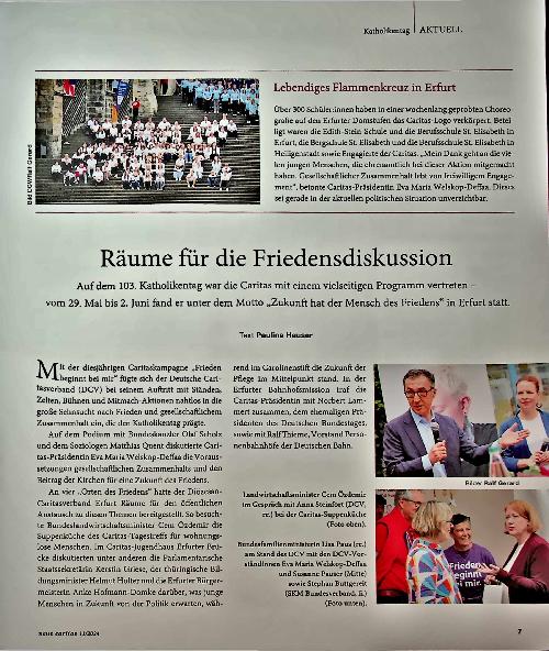 Vorschauseite 1: Räume für die Friedensdiskussion