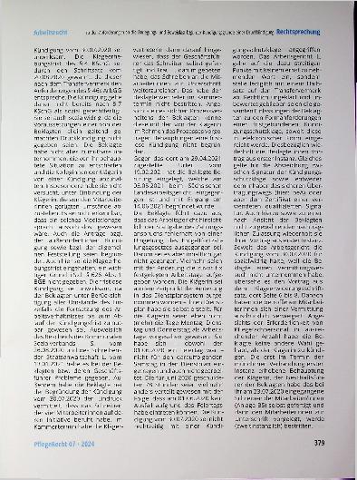 Vorschauseite 6: Zu den Anforderungen an die Darlegungsund Beweislast bezüglich der Kündigungsgründe einer Druckkündigung - außerordentliche Kündigung wegen polemischer Äußerungen.