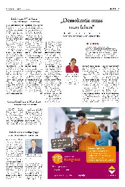 Vorschauseite 1: "Demokratie muss man leben."