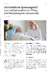 Vorschauseite 1: Die Familie im Spannungsfeld von institutionalisierter Pflege und Betreuung am Lebensende