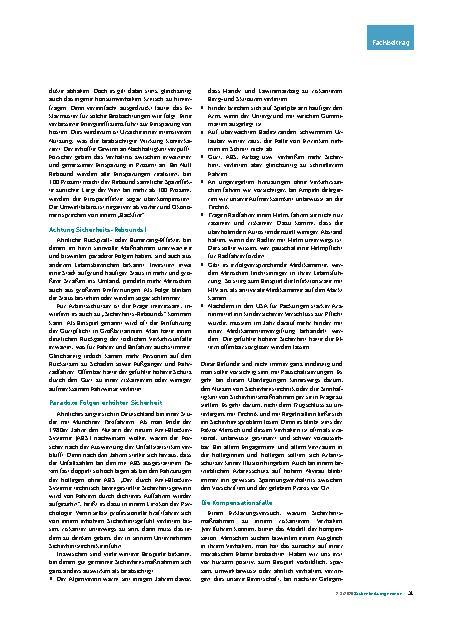 Vorschauseite 2: Rebound-Effekte im Arbeitsschutz Wenn Sicherheit zur Gefahr wird