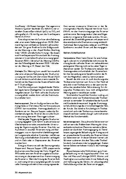Vorschauseite 3: Entwöhnung von invasiver Beatmung