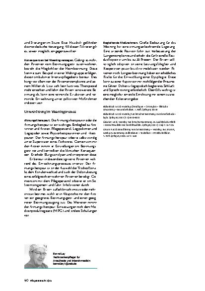 Vorschauseite 5: Entwöhnung von invasiver Beatmung