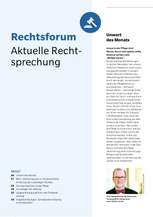 Vorschauseite 1: Aktuelle Rechtsprechung