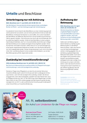 Vorschauseite 2: Aktuelle Rechtsprechung