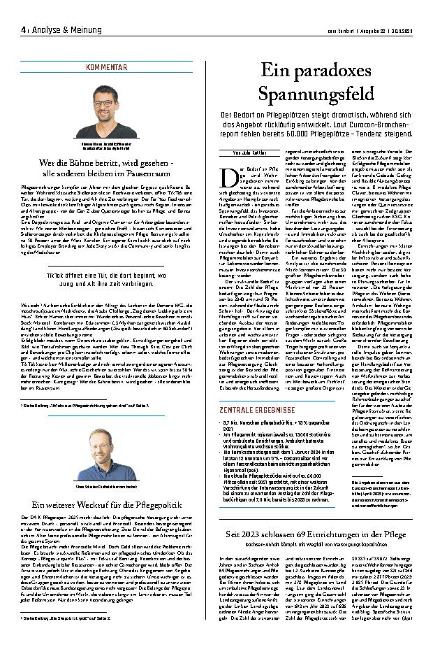 Vorschauseite 1: Ein paradoxes Spannungsfeld