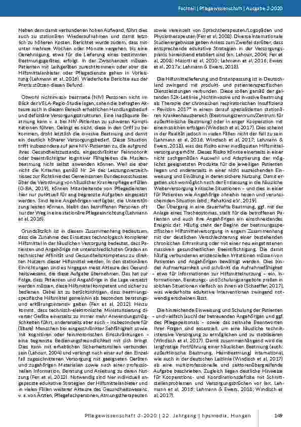 Vorschauseite 4: Sicherheitsdimensionen in der Hilfsmittelversorgung häuslich beatmeter Patienten (SAVENT) – Studienprotokoll