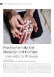 Vorschauseite 1: Psychopharmaka bei Menschen mit Demenz - eine kritische Reflexion