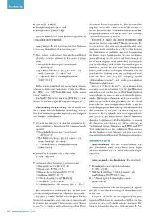 Vorschauseite 2: DFG-MAKund BAT-Werte-Liste 2025 – Teil 2 Wichtige Änderungen