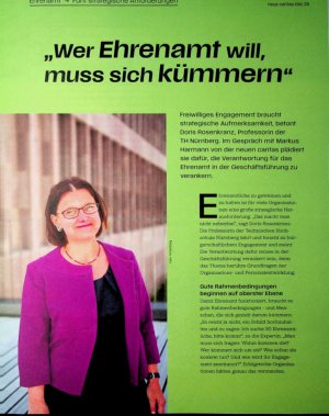 Vorschauseite 1: „wer Ehrenamt will, muss sich kümmern“