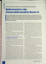 Vorschauseite 1: Referenzstory der Universitätsmedizin Rostock