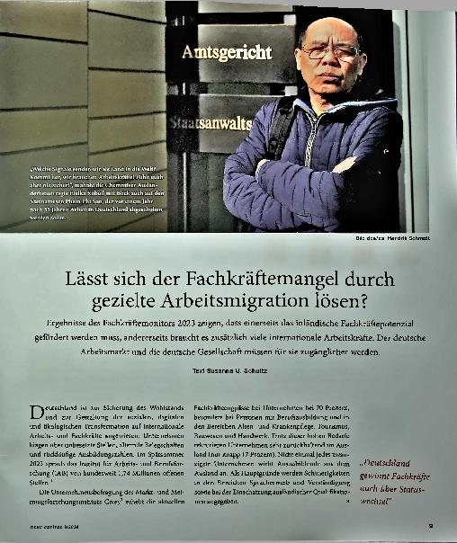 Vorschauseite 1: Lässt sich der Fachkräftemangel durch gezielte Arbeitsmigration lösen?