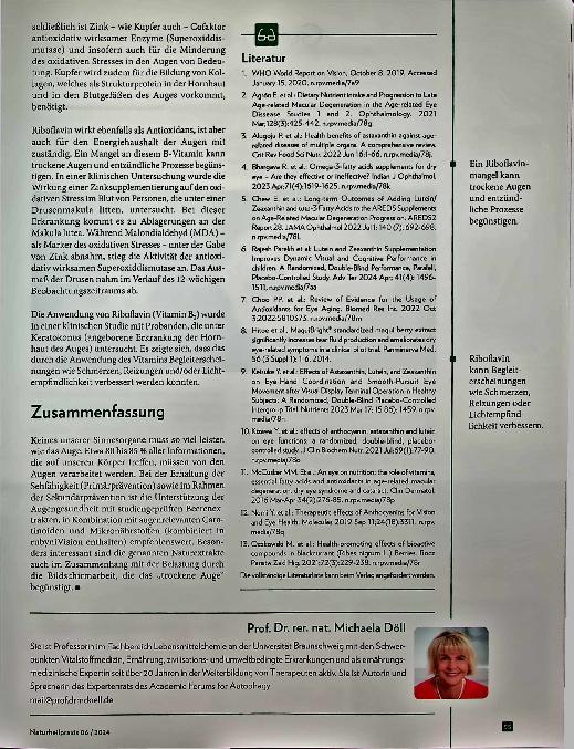 Vorschauseite 4: Klare Sicht: Naturstoffe für die Augengesundheit
