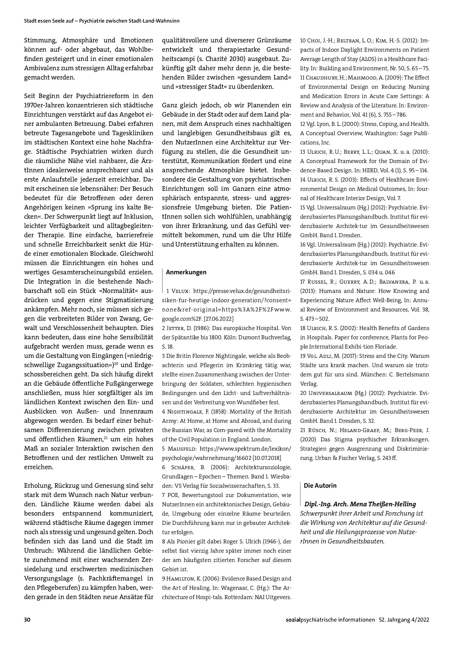 Vorschauseite 4: Zwischen Stadt und Land: Die heutige Psychiatrie im architektonischen Kontext
