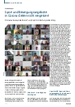 Vorschauseite 1: Sport und Bewegungsangebote in Corona-Zeiten nicht vergessen!