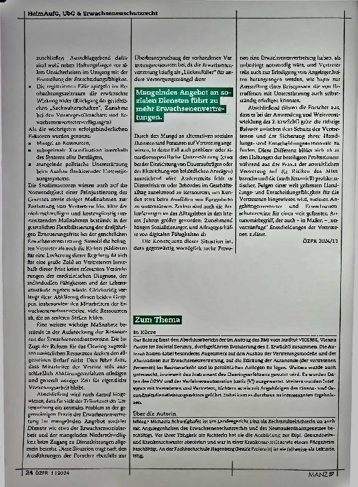 Vorschauseite 5: Evaluierung des 2. ErwSchG - Abschlussbericht