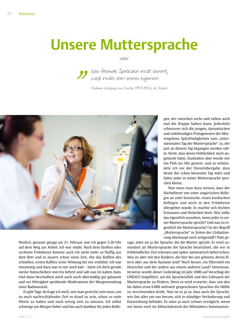 Vorschauseite 1: Unsere Muttersprache