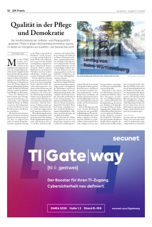 Vorschauseite 1: Qualität in der Pflege und Demokratie