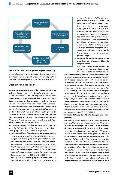 Vorschauseite 4: Case Management: vom Modellprojekt in die Regelversorgung. Das Beispiel ReKo1