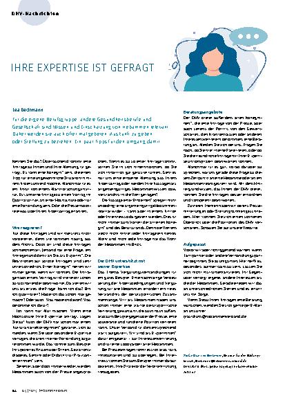 Vorschauseite 1: Ihre Expertise ist gefragt