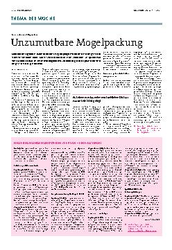 Vorschauseite 1: Unzumutbare Mogelpackung