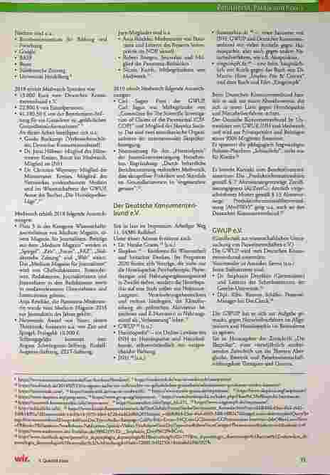 Vorschauseite 2: "Who is Who des Netzwerkes gegen Homöopathie, Heilpraktiker und die gesamte Naturheilkunde. Recherche-Ergebnisse vom Februar 2020."