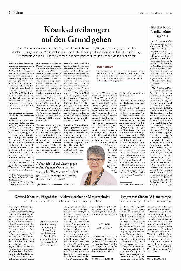 Vorschauseite 1: Krankschreibungen auf den Grund gehen