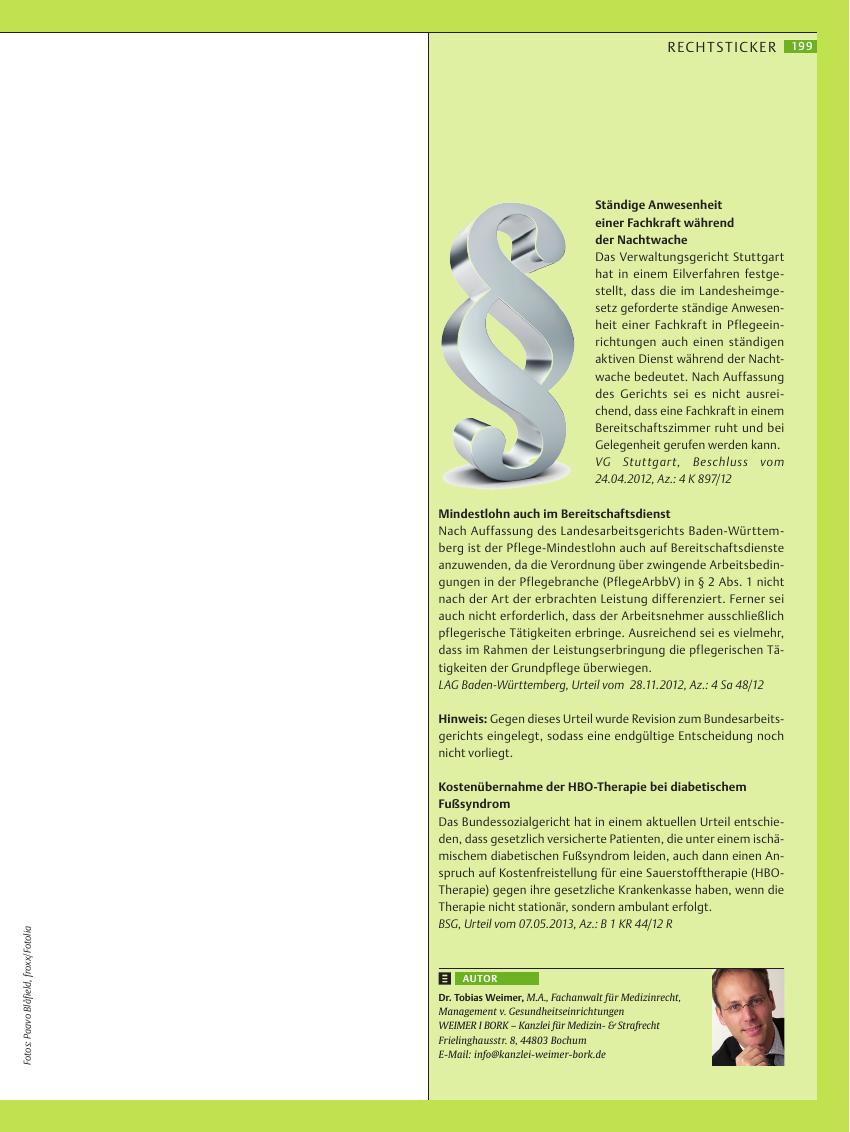 Vorschauseite 1: Rechtsticker