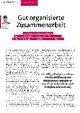 Vorschauseite 1: Gut organisierte Zusammenarbeit