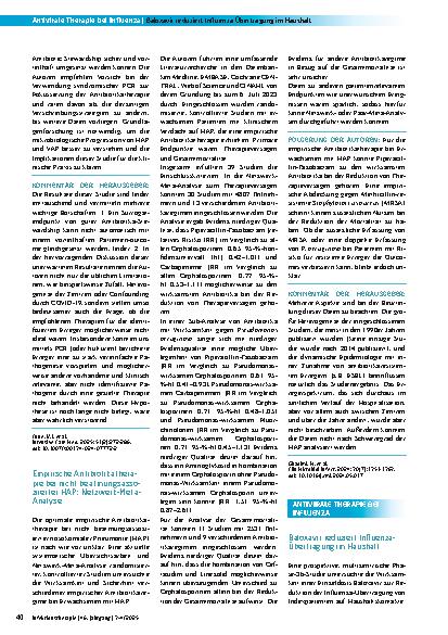 Vorschauseite 2: Multiplex-PCR verbessert Antibiotic Stewardship, aber nicht den Outcome bei nosokomialer Pneumonie