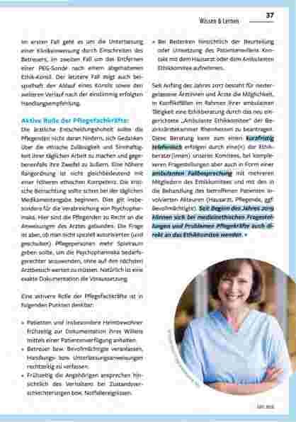 Vorschauseite 2: DIE STELLUNG VON PFLEGEFACHPERSONEN BEI MEDIZINETHISCHEN ENTSCHEIDUNGEN Plädoyer für eine aktivere Rolle der Pflege
